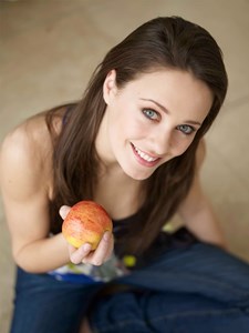 Woman holding apple, KATE APPLE1.jpg